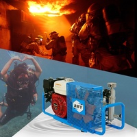 Kompresor Udara Bertekanan Tinggi 4500psi 300bar Tenaga Gas 3.5cfm untuk Pengisian Scuba Diving PCP Paintball
