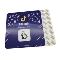 Avis Google NFC Code QR allemand Cartes allemandes Google Review NFC Google Avis Ntag213 100*100mm Médias sociaux pour entreprises