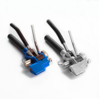 Herramienta para Bridas de Cable de Acero Inoxidable de Grado Industrial Serie LQA (Roja) con Mango de Plástico