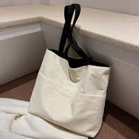 Sac fourre-tout en toile personnalisé, grande capacité, réutilisable, pour les courses, la plage, les voyages, les cadeaux, avec logo imprimé, durable, pliable