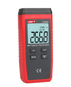 Medidor de temperatura digital de contacto UT320D con doble canal, indicador de temperatura K/J, retroiluminación LCD, termostato de mantenimiento de datos, 1 unidad - Product Image 2