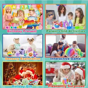 Christmas Novelty & Gag Toys Set Soft Stress Sensory Fidget with Autism Texture Balance Squishy Sensory Toys for Kids Autism - Product Image 4