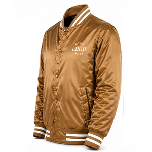 2026 Customized New Best Top Quality Custom Satin <b>Jackets</b> For <b>Men</b> Polyester Material Satin <b>Jacket</b> Satin Bomber New Style <b>Jacket</b> - Product Image 2