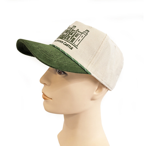 Cappello da Baseball in Corduroy Bicolore Verde con Logo Personalizzato, Visiera Curva Multicolore e Ricamo, Stile Snapback - Product Image 5