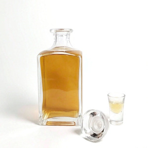 Bouteille de vin en verre personnalisée de 750ml pour Tequila bouchon à vis vide bouchon en liège arrêté pour Vodka Brandy Viski <span class=keywords><strong>Arrack</strong></span> Gin liqueur esprit Mezcal - Product Image 3