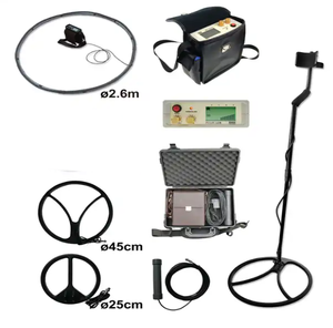 Détecteur de métaux à induction pulsée ALLOSUN AR6, étanche, en plastique, pour l'underground, trois bobines, IP68, 12 heures d'autonomie, 16V/2Ah - Product Image 1