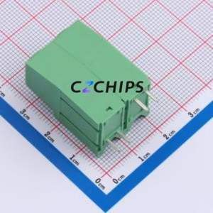 1709681 Screw Terminal Block Through hole Component (THT),P=10.16mm Connector 10.16mm Green Through Hole 2P - Product Image 2