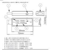 Probador de capacidad de voltaje de corriente Usb, medidor de capacidad, de energía móvil Detector, prueba de batería