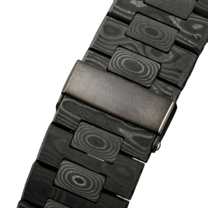 Meilleure Vente Montre Classique Élégante en Fibre de Carbone Texturée Camouflage Cadran Noir Élégant Date Automatique Étanche Montre-Bracelet de Luxe - Product Image 5