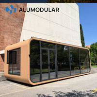 Maisonnette préfabriquée Apple Cabin, bâtiment commercial, café, magasin de détail, maison capsule, pods préfabriqués mobiles pour camping, projet de parc