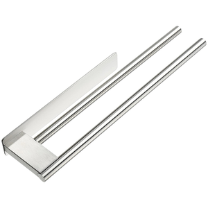 Portasciugamani autoadesivo <span class=keywords><strong>per</strong></span> bagno 304 acciaio inossidabile porta asciugamani doppio appendiabiti <span class=keywords><strong>per</strong></span> cucina - Product Image 3