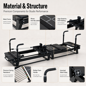 WMegaformer Más Vendido, Entrega a Domicilio de Alta Calidad, Estudio de Yoga y Pilates, Deportes al Aire Libre, Megarreformer de Aluminio para Pilates - Product Image 2