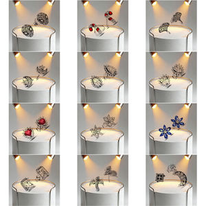 Nouvel ensemble original en argent sterling 925 avec nœud coloré, <span class=keywords><strong>collier</strong></span>, bague et boucles d'oreilles brillantes pour femme, cadeau de Saint-Valentin ou d'anniversaire, bijoux DIY - Product Image 3