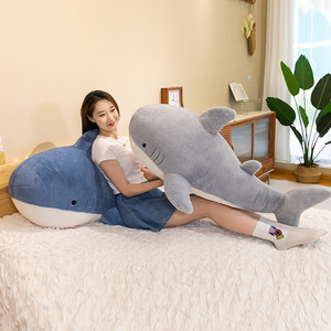 Peluche de Tiburón Transfronterizo de Algodón PP, Muñeco de Tiburón Grande Creativo con Diseño Dentado, Regalo de Recuerdo de Oceanario, Venta al por Mayor para Jóvenes - Product Image 3