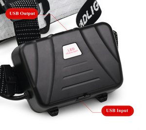 Siêu Sáng USB Sạc 32W 6000 Lumen Zoomable XH-P70 LED Head Torch Mạnh Mẽ Săn Bắn Không Thấm Nước Đèn Pin Đèn Pha - Product Image 4