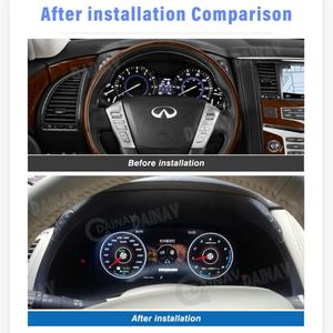 Pour Nissan Patrol Y62 2015-2019 INFINITI QX80 Écran LCD 12,3 pouces pour tableau de bord, compteur de vitesse, lecteur multimédia, tableau de bord en cristal - Product Image 2