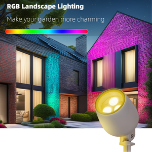 High-Brightness LED <strong>Floodlight</strong> RGBW <strong>Color</strong>-Changing IP66 Waterproof Die-Cast Aluminum Lamp Bead Park Courtyard Landscape Lighting - Product Image 4