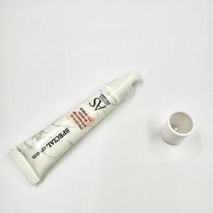 Bán buôn tùy chỉnh rỗng d19mm PE mềm bóp ống mỹ phẩm container cho kem mắt son bóng với chia gốm <span class=keywords><strong>Applicator</strong></span> - Product Image 4