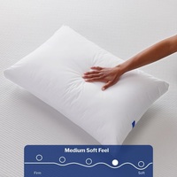 Oreiller de lit en fibre de polyester à soufflets, doux, respirant et de soutien, pour les dormeurs sur le côté, le dos et le ventre (OEM/ODM)