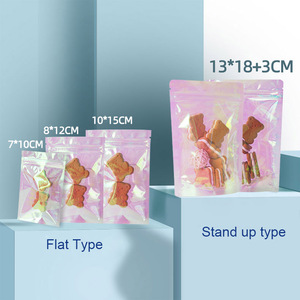 Cầu vồng Holographic chống ẩm Mylar Ziplock túi cho Bông tai trang sức & đóng gói quà tặng nhanh chóng vận chuyển - Product Image 3