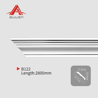 Corniche décorative en PU moderne à prix d'usine, moulure d'angle de plafond, moulure de couronne légère et imperméable pour la maison