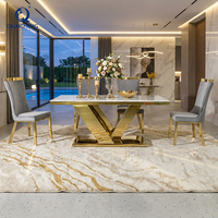 Nouvelle collection 2026 : Ensembles de tables à manger au design moderne avec plateau en marbre
