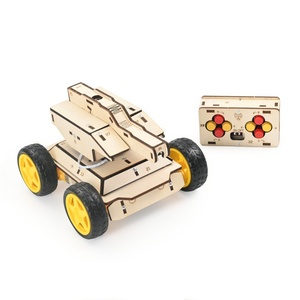 Kit de voiture télécommandée à balles d'eau OKYN-Y2434, jouet éducatif STEM DIY, puzzle en bois à assembler pour enfants - Product Image 3