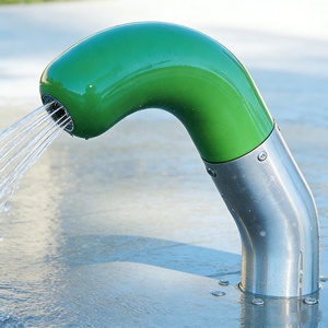 Fuente de agua de acero inoxidable con forma de gusano, rociador para niños, equipo de juegos al aire libre, bordes redondeados seguros, ecológico, EN1176 CE - Product Image 3