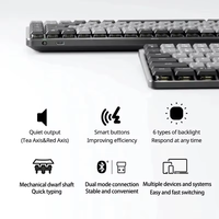 Keyboard nirkabel dual mode Logitech MX mini Keyboard mekanik plastik USB nirkabel dual mode
