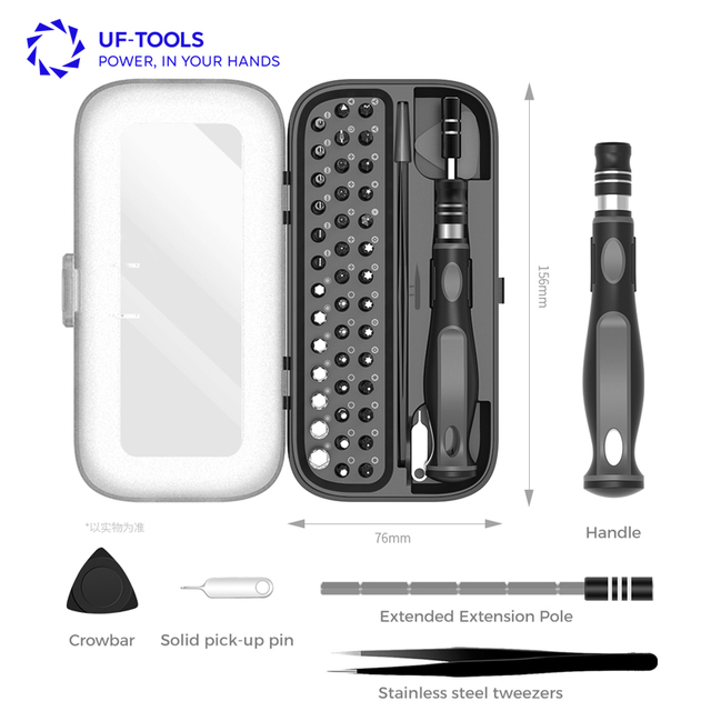 48-in-1 Precision Screwdriver Sets Professional Repair Tool Kit with Flat Head & Multiple Bits for Electronics Phone