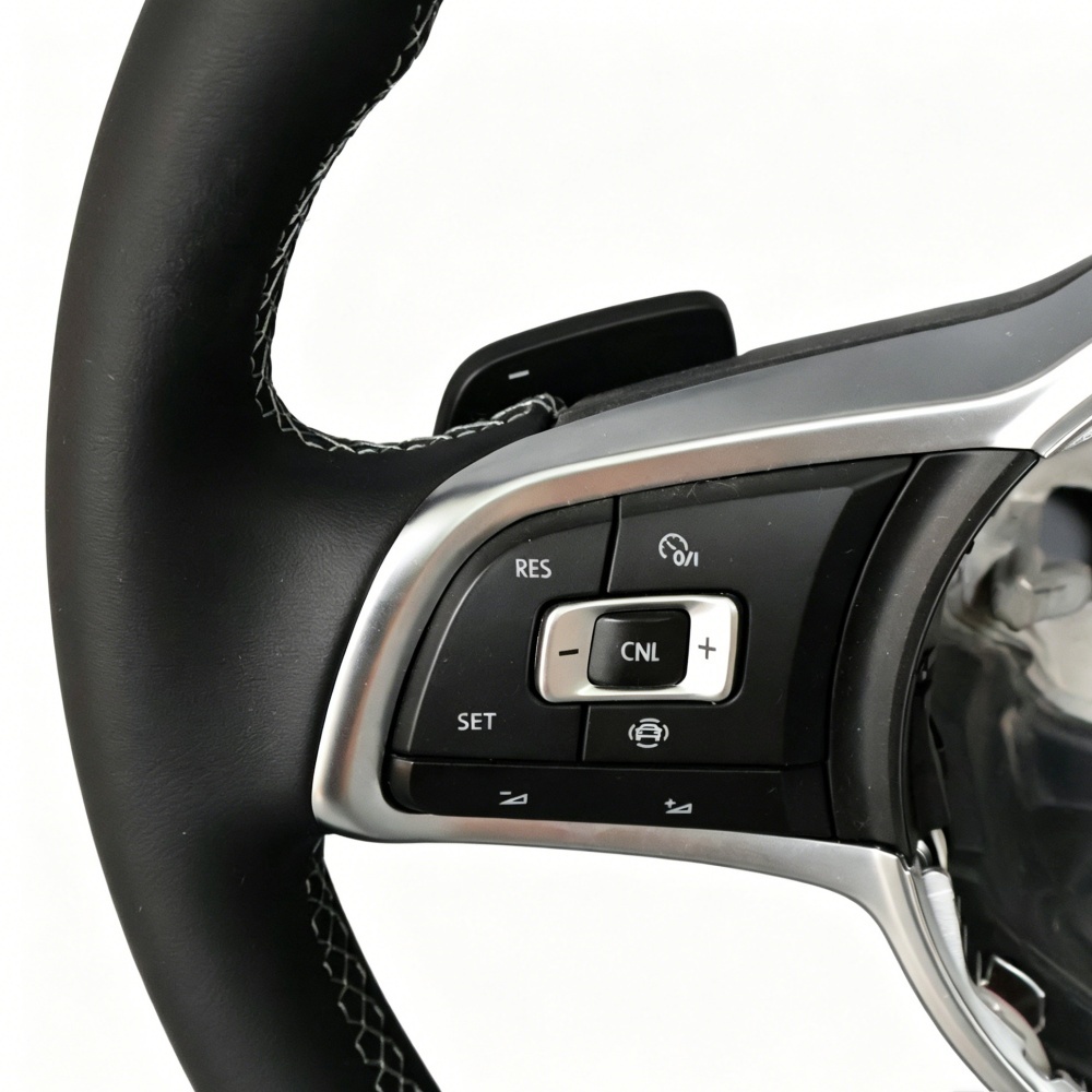 Custom Leather Complete Car Steering Wheel (Volkswagen Fitment), photo 5