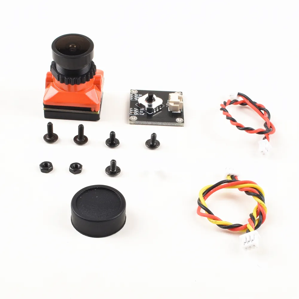 Nieuwste Jinjiean B19 Mini Fpv Camera 1/3 Cmos 1500tvl Fpv 2.1Mm Lens Pal/Ntsc Met Osd Interne Instelbare Power 5V-30V Voor Drons