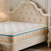 Matelas à ressorts ensachés haut de gamme en gel compressé et en mousse à mémoire de forme pour les hôtels 5 étoiles les plus en vogue fabriqués en usine