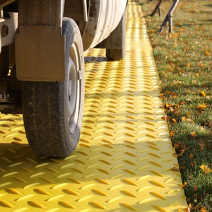 Waterproof Anti-slip <b>mat</b> Temporary Heavy Duty HDPE Ground Protection <b>Mat</b> 4x8 Customizable Cutting Construction Road <b>Mat</b> - Product Image 2
