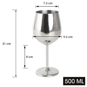 Copa de vino bañada en cobre personalizada, 16OZ plateada de copa de vino negra y dorada, copa de vino tinto de Metal, juego de copa de vino Martini - Product Image 3
