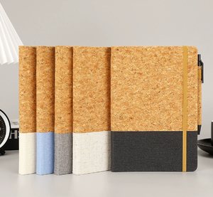 Carnets de notes A5 personnalisés en cuir PU et liège pour étudiants, cadeaux d'entreprise promotionnels en gros - Product Image 6