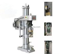 Machine de capsulage semi-automatique pour bouteilles de vin, whisky, vodka, boissons alcoolisées, avec couvercles métalliques Stelvin Ropp