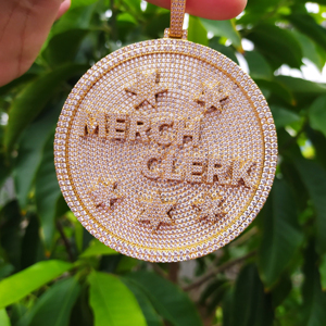<span class=keywords><strong>2025</strong></span> baru DIY liontin huruf nama kustom besar perhiasan Hip Hop kuningan es keluar CZ kalung personalisasi - Product Image 2