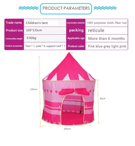 All'aperto bambini bambini bambini bambini castello Teepee Pop-Up tende giocattolo casa al coperto gioco tenda per bambini - Product Image 3