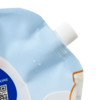Sac à boisson pliable en plastique personnalisable de grande capacité 5L avec bec verseur et bouchon, sac à eau auto-aspirant