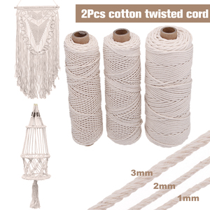 Macramé tenture murale Boho Chic <span class=keywords><strong>tapisserie</strong></span> tissée-crème Beige bohème gland <span class=keywords><strong>Art</strong></span> coton corde tissé grand rideau de décoration murale - Product Image 4