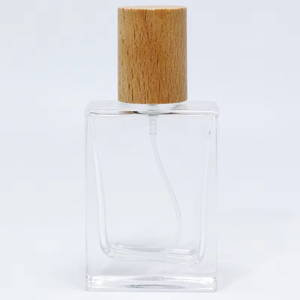 30ml 50ml 100ml Fragrance Rectangle Vintage Square Spray 50 ml 100 ml Empty Glass Perfume <b>Bottles</b> With Wooden Cap - Product Image 5