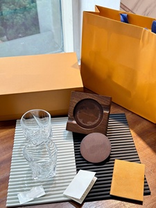 Cenicero de Cigarros de Madera de Nogal, Contenedor de Ceniza, Vaso de Cristal para Licor, Caja de Regalo, Cenicero Creativo para Oficina - Product Image 3