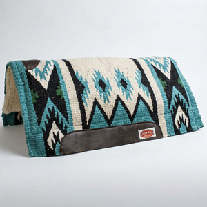 Nouvelle tapisserie de selle Western en laine de Nouvelle-Zélande et cuir, avec dessous en fourrure, confortable, durable et protectrice pour le dressage, les sorties à cheval et le ranch. - Product Image 1