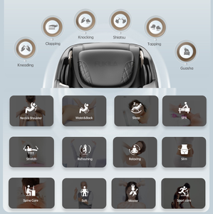 Modern Soft Zero Gravity Shiatsu Massage Chair with Full Body <b>Recliner</b> SL-Track Bluetooth Speaker - Product Image 5