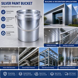 Decorative Silver <b>Glitter</b> Paint Eco Friendly Waterborne Metallic Coating - Product Image 6