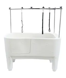 USMILEPET Factory Direct Resistant Plastic Dog Bath Tub With Grooming Arms For Pet Beauty Salon Pet Grooming Shower Tub