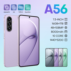 Smartphone A56 4G 5G Economico, 7.3 Pollici, 8000mAh, 16GB 1TB, 120Hz, Vendita all'Ingrosso, OEM Alternativo, Clone Compatibile, Certificato Globalmente, HD 3A - Product Image 2