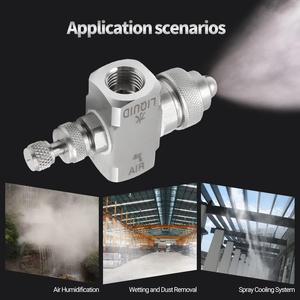 Mới 304 thép không gỉ không khí phun vòi phun nữ chủ đề phun sương 80 độ <span class=keywords><strong>Siphon</strong></span> fan-hình dạng phun tip làm sạch các bộ phận thiết bị - Product Image 6