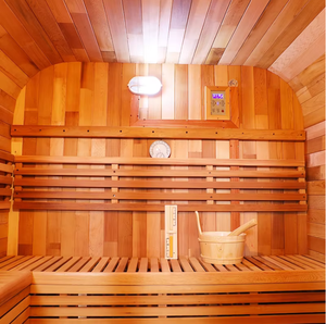 Sauna de Vapor Cuadrada de Cedro Rojo con 10% de Descuento, Disponible Ahora, para un Tiempo en Familia de Calidad, Sauna de Madera Sólida para Relajación y Reuniones - Product Image 4